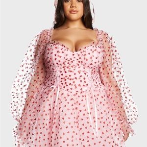 Dolls Kill Plus Heavenly Affair Babydoll Dress